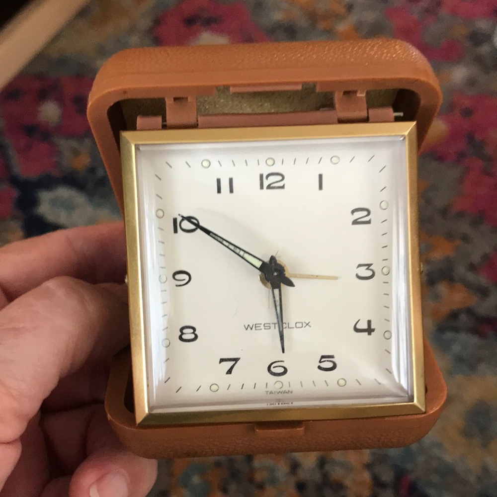 Westclox travel alarm clock vintage